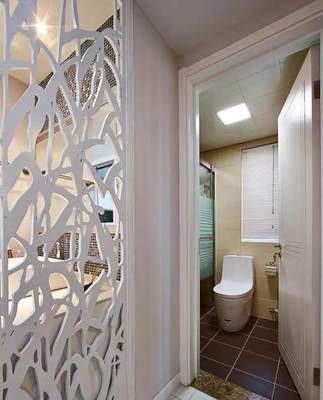 36款衛(wèi)生間隔斷設(shè)計(jì),臺盆最好隔到外面